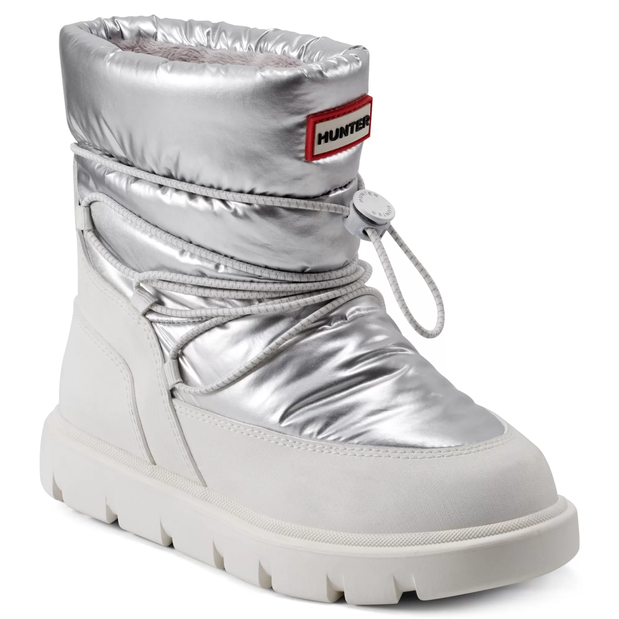 Hunter Big Kids Cozy Lug Sole Insulated Waterproof Snow Boots Silver Best Sale