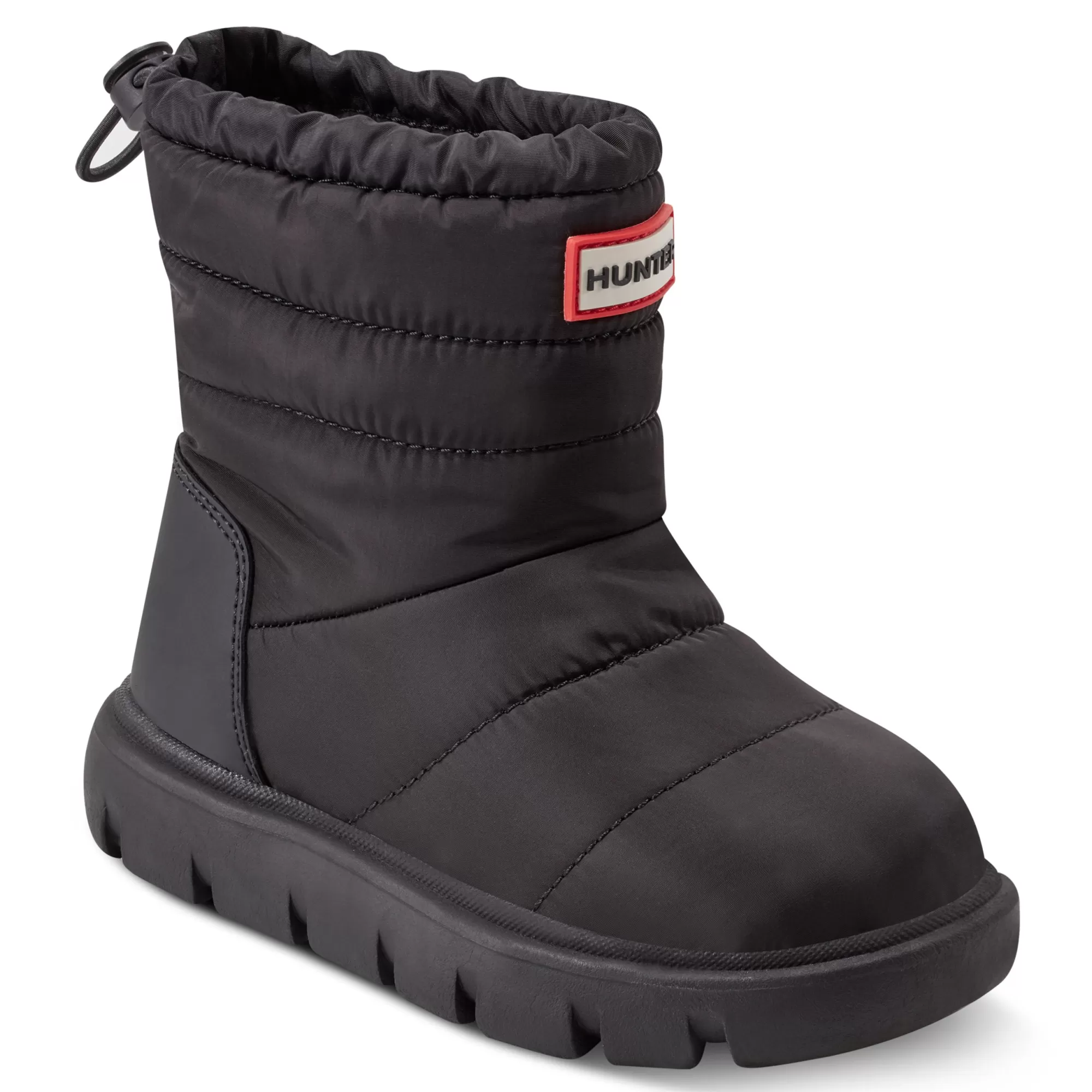 Hunter Big Kids Cuddle Lug Sole Insulated Waterproof Snow Boots Black Clearance