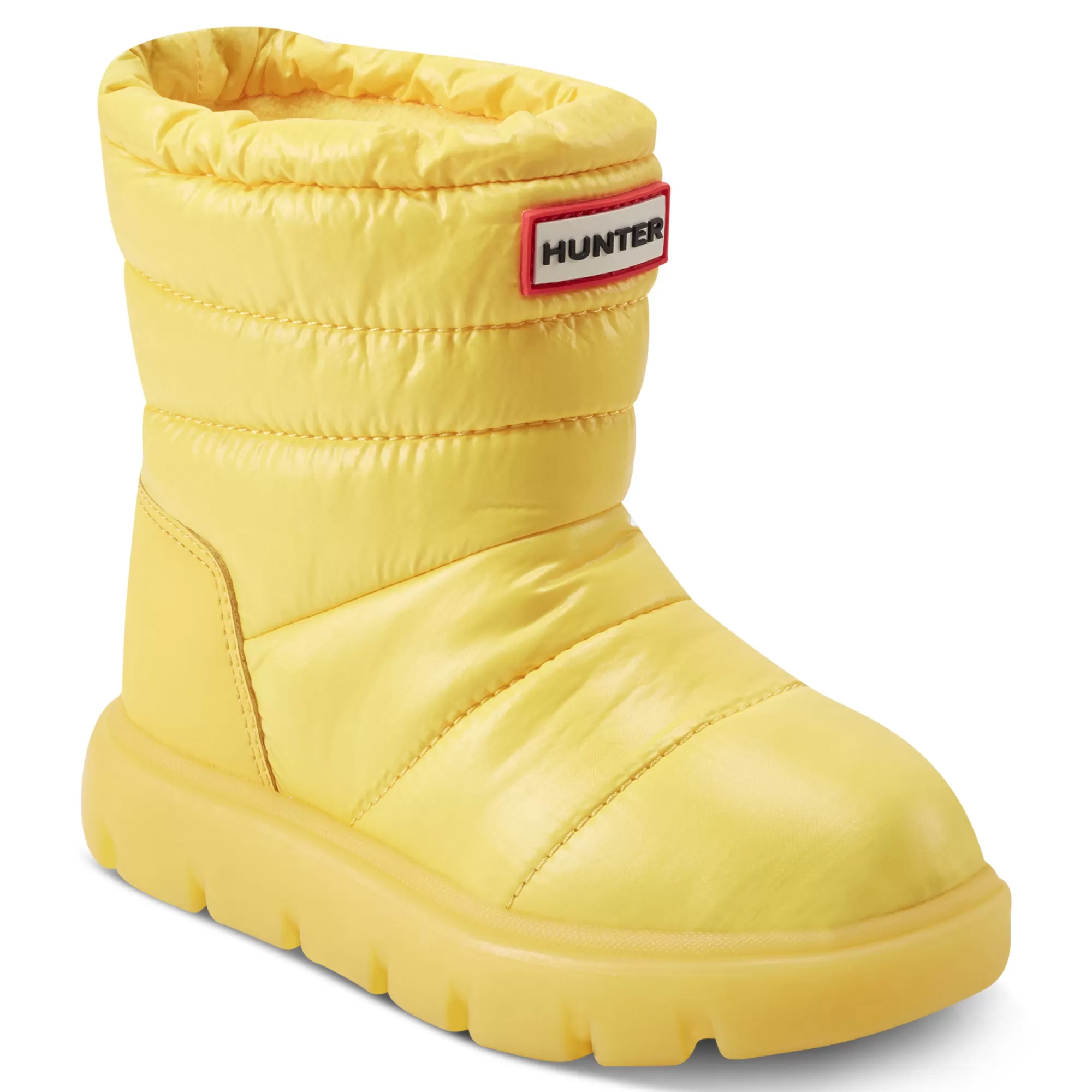 Hunter Big Kids Cuddle Lug Sole Insulated Waterproof Snow Boots Yellow Best