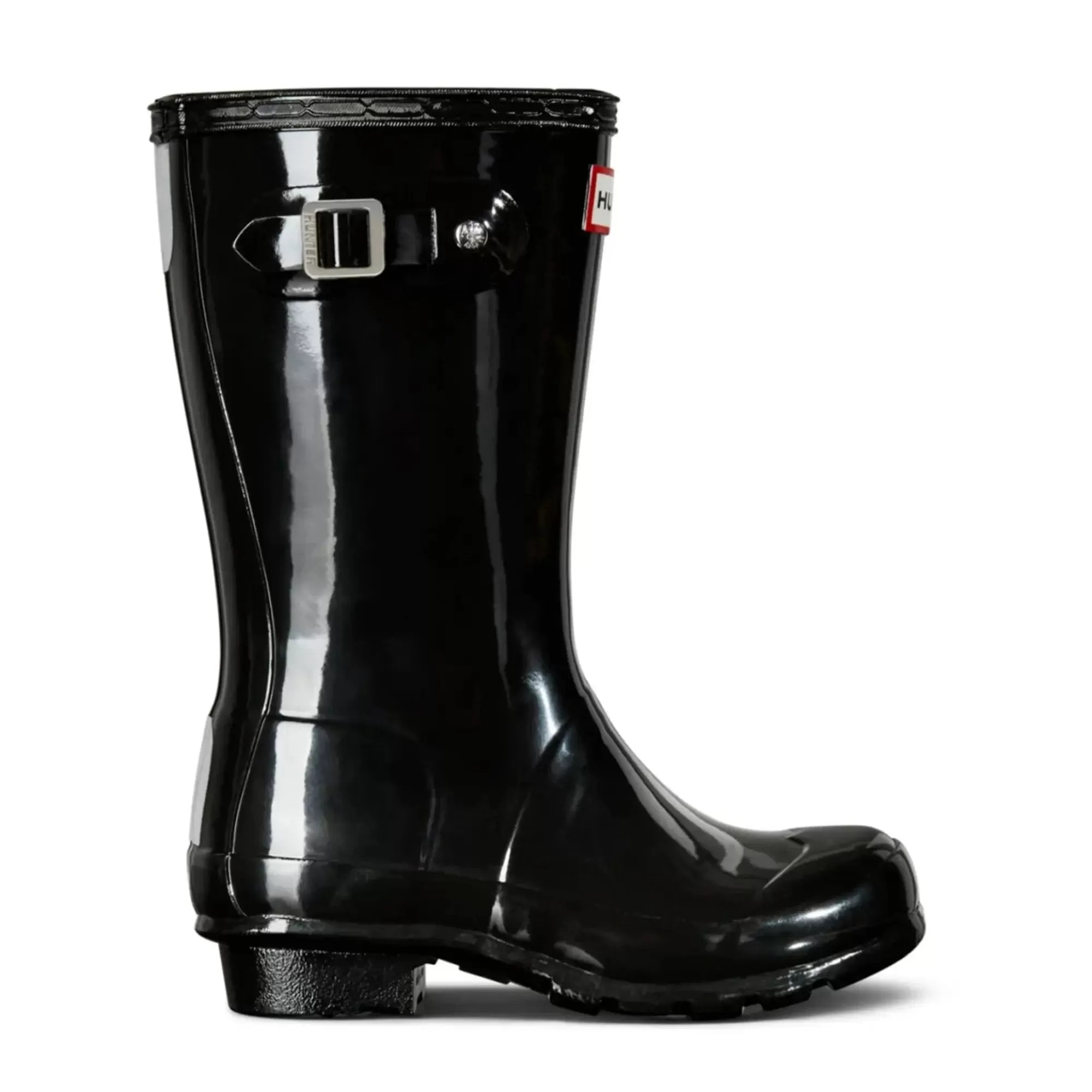 Hunter Big Kids Original Gloss Rain Boots Black Hot