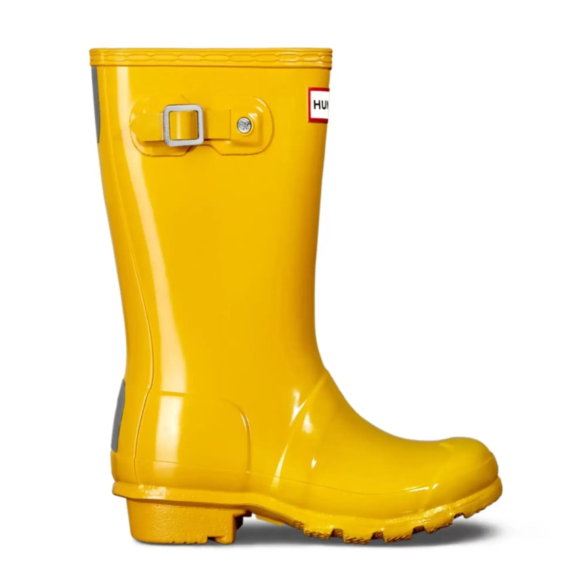 Hunter Big Kids Original Gloss Rain Boots Yellow Clearance