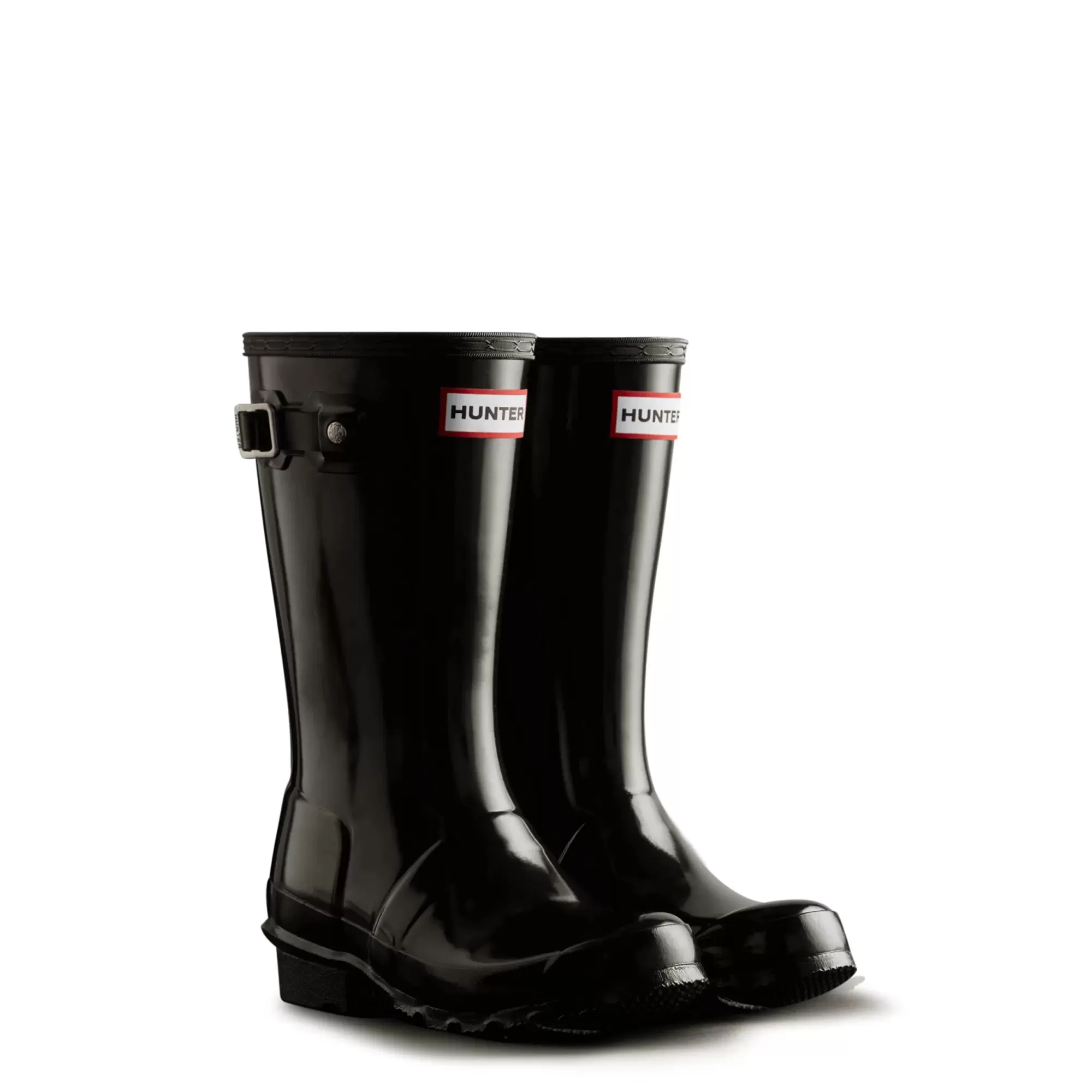 Hunter Big Kids Original Gloss Rain Boots Black Hot