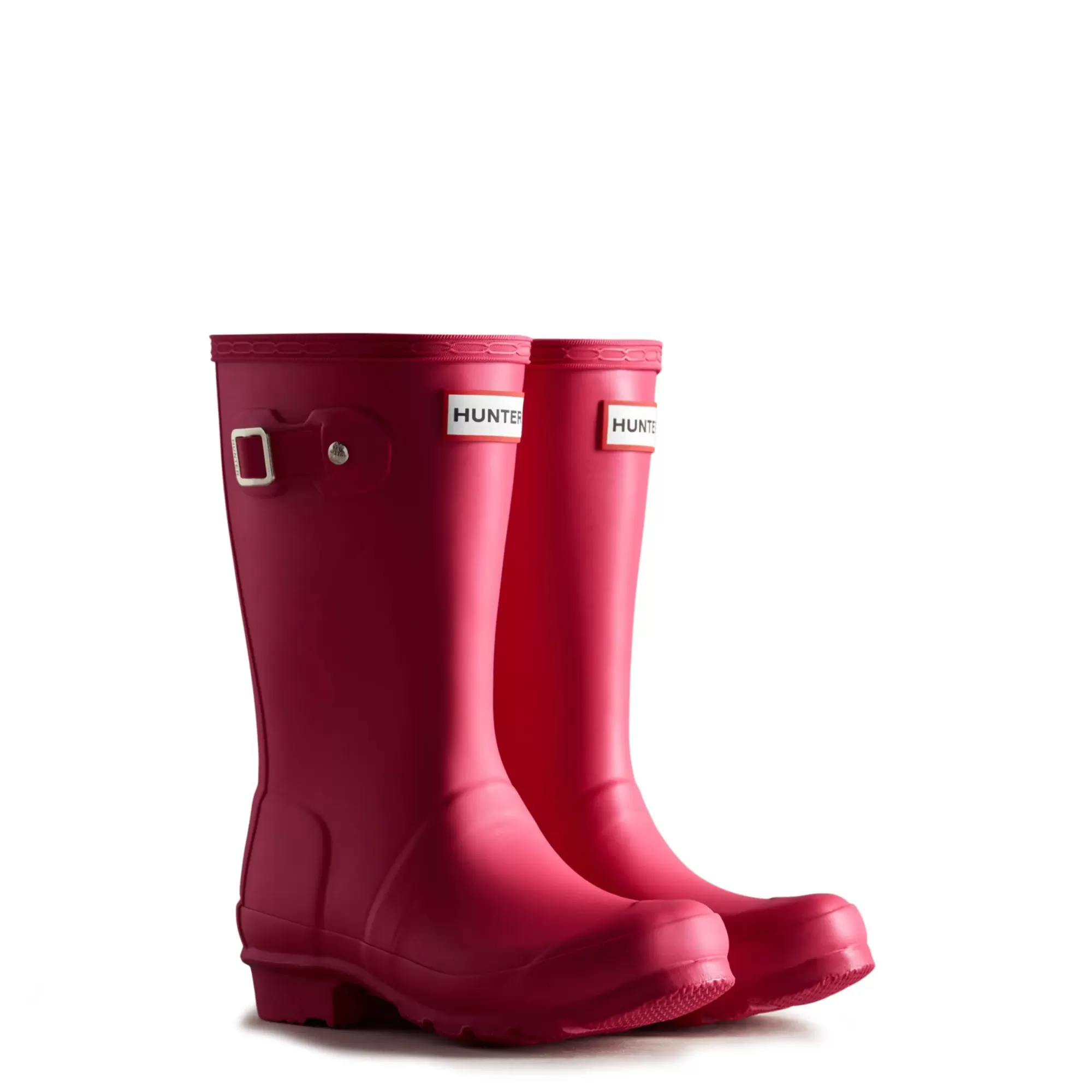 Hunter Big Kids Original Rain Boots BrightPink Clearance