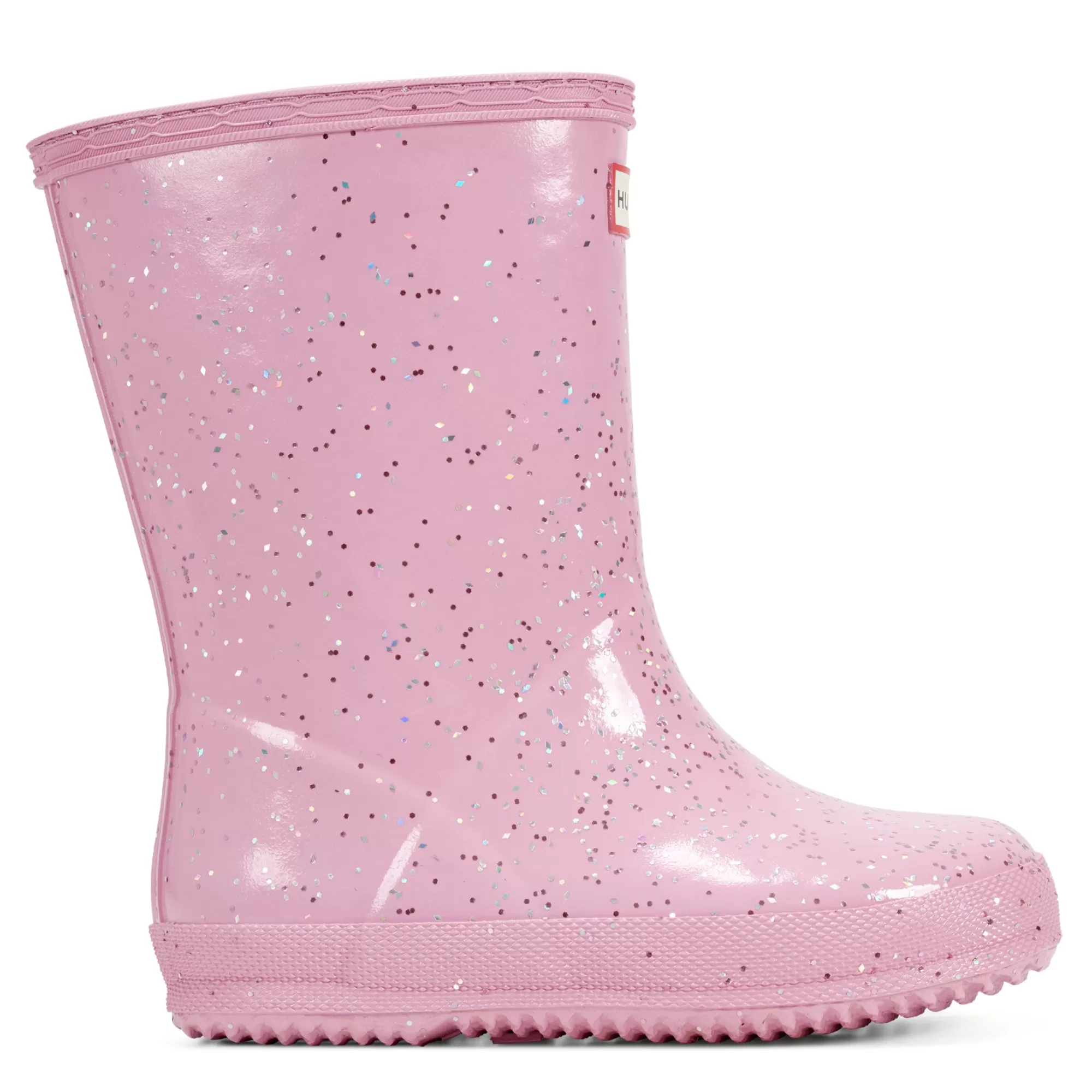 Hunter Kids First Giant Glitter Insulated Waterproof Rain Boots LightPink New