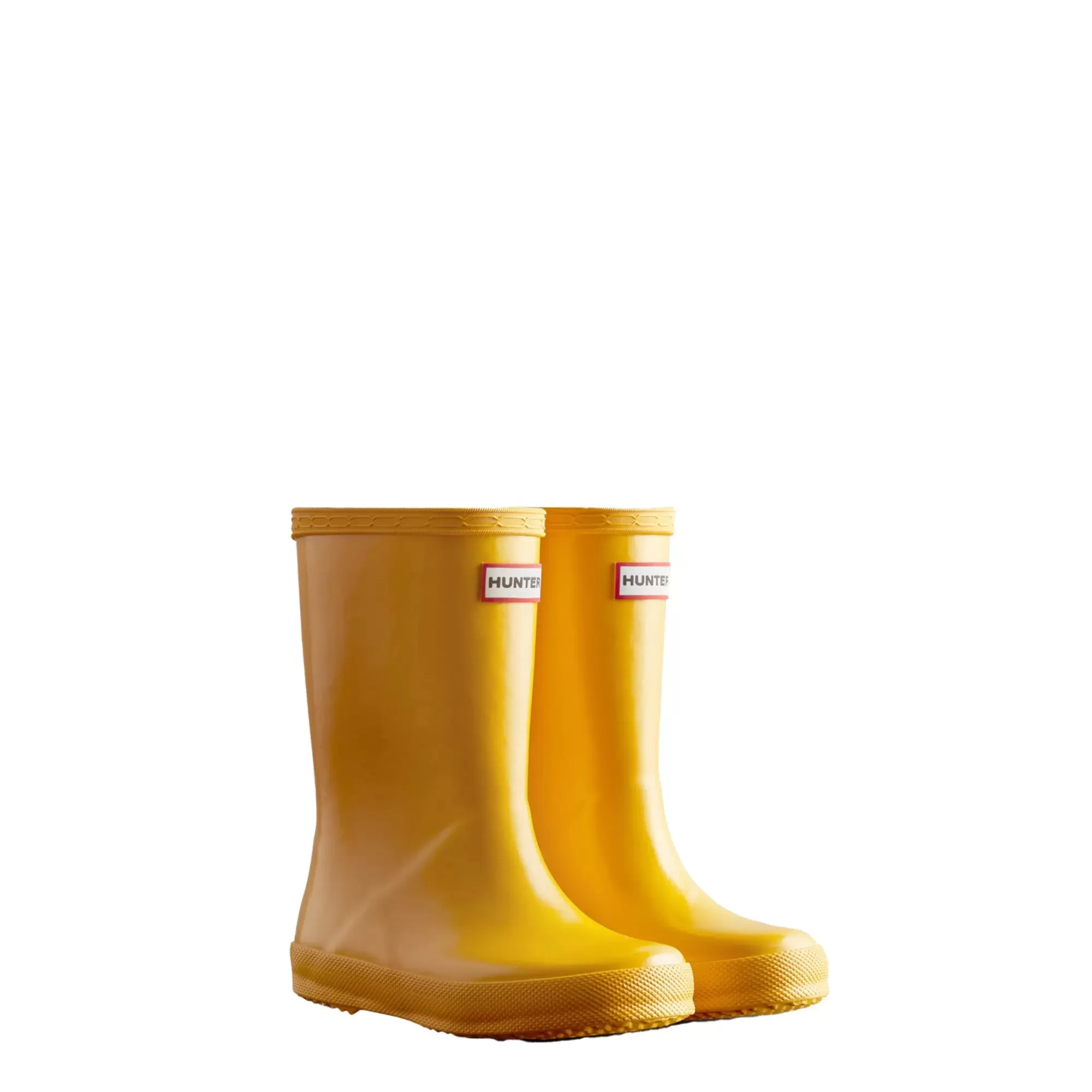 Hunter Kids First Gloss Rain Boots Yellow Cheap