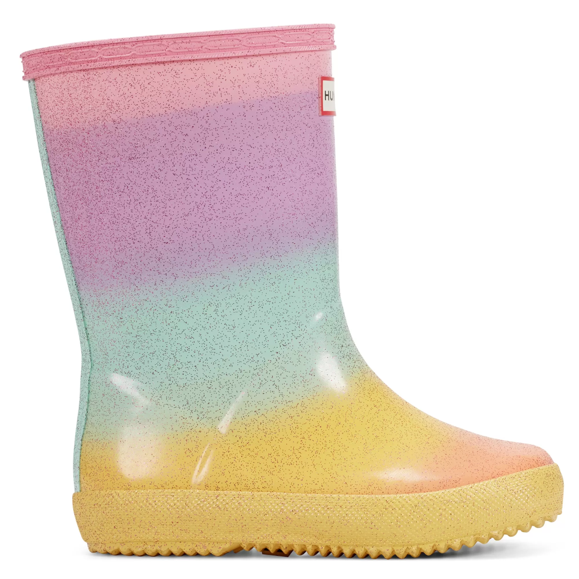 Hunter Kids First Starcloud Rain Boots Rainbow New