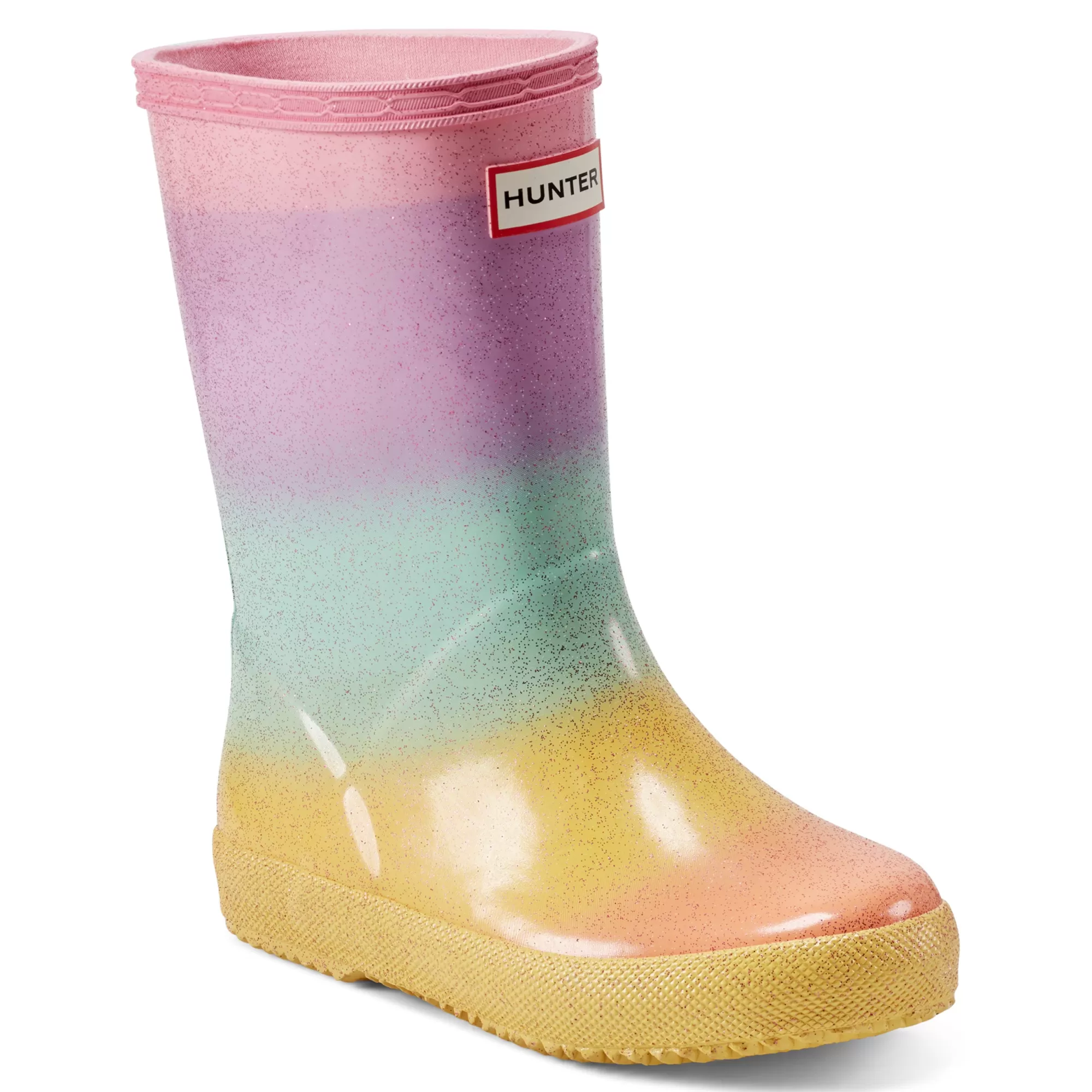 Hunter Kids First Starcloud Rain Boots Rainbow New