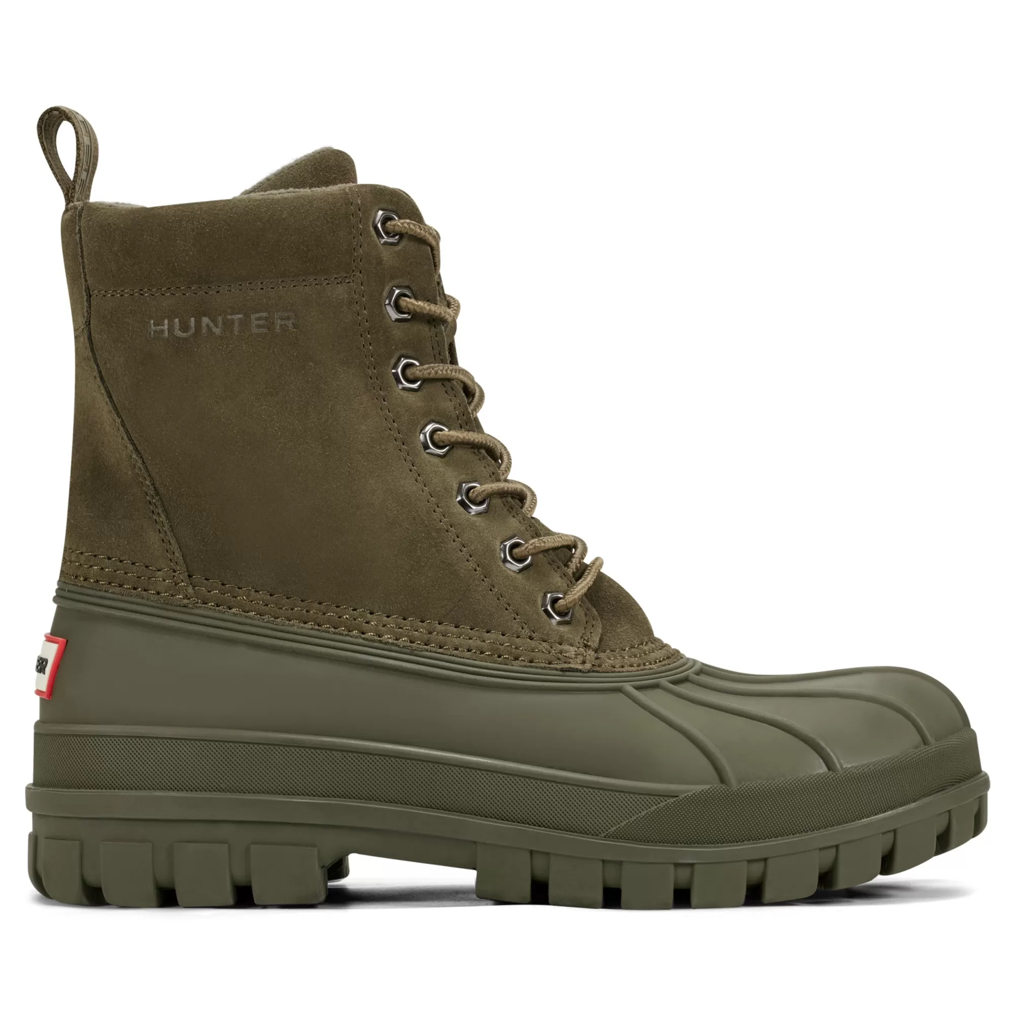 Hunter Men's Southall Insulated Waterproof Duck Boots MediumGreen Clearance