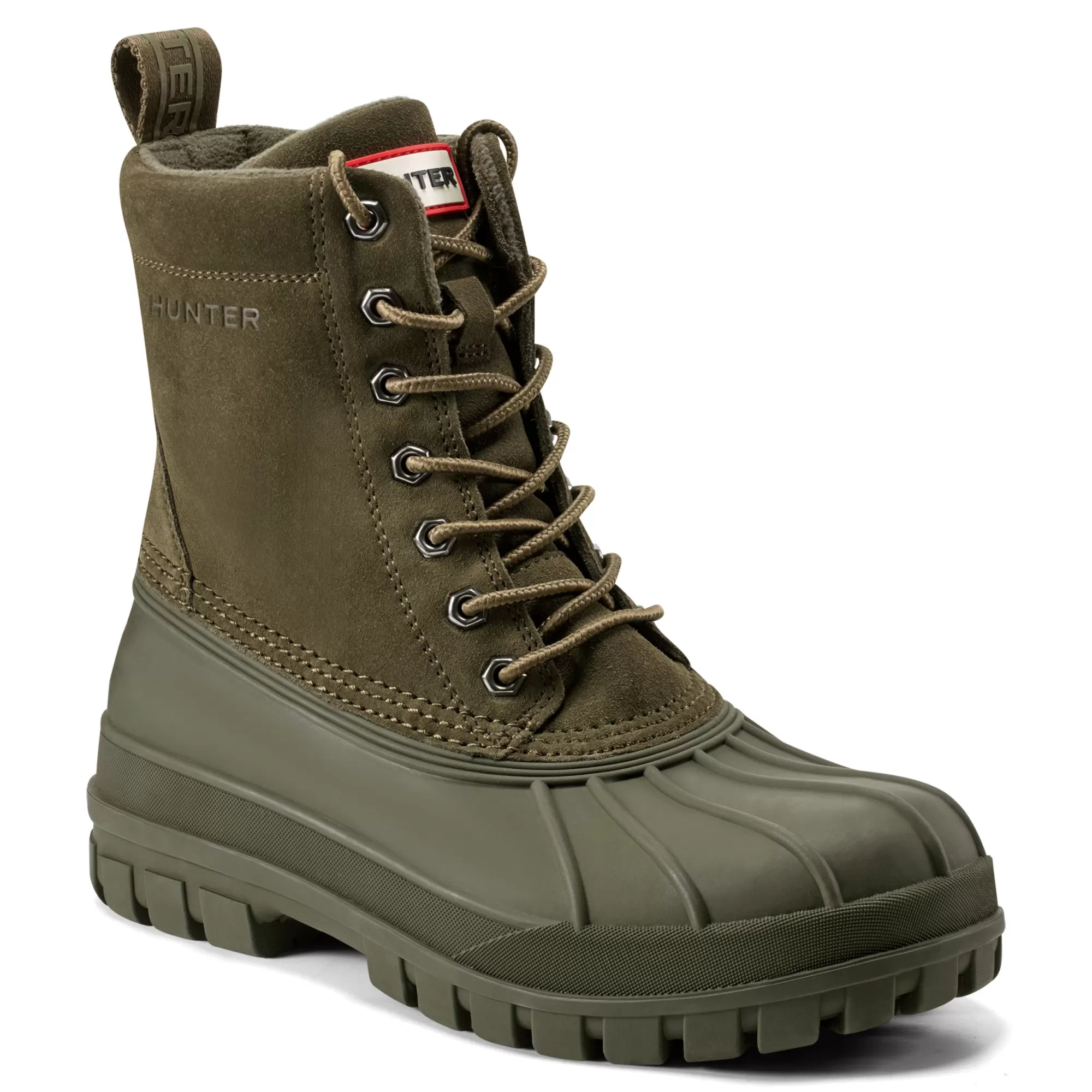 Hunter Men's Southall Insulated Waterproof Duck Boots MediumGreen Clearance