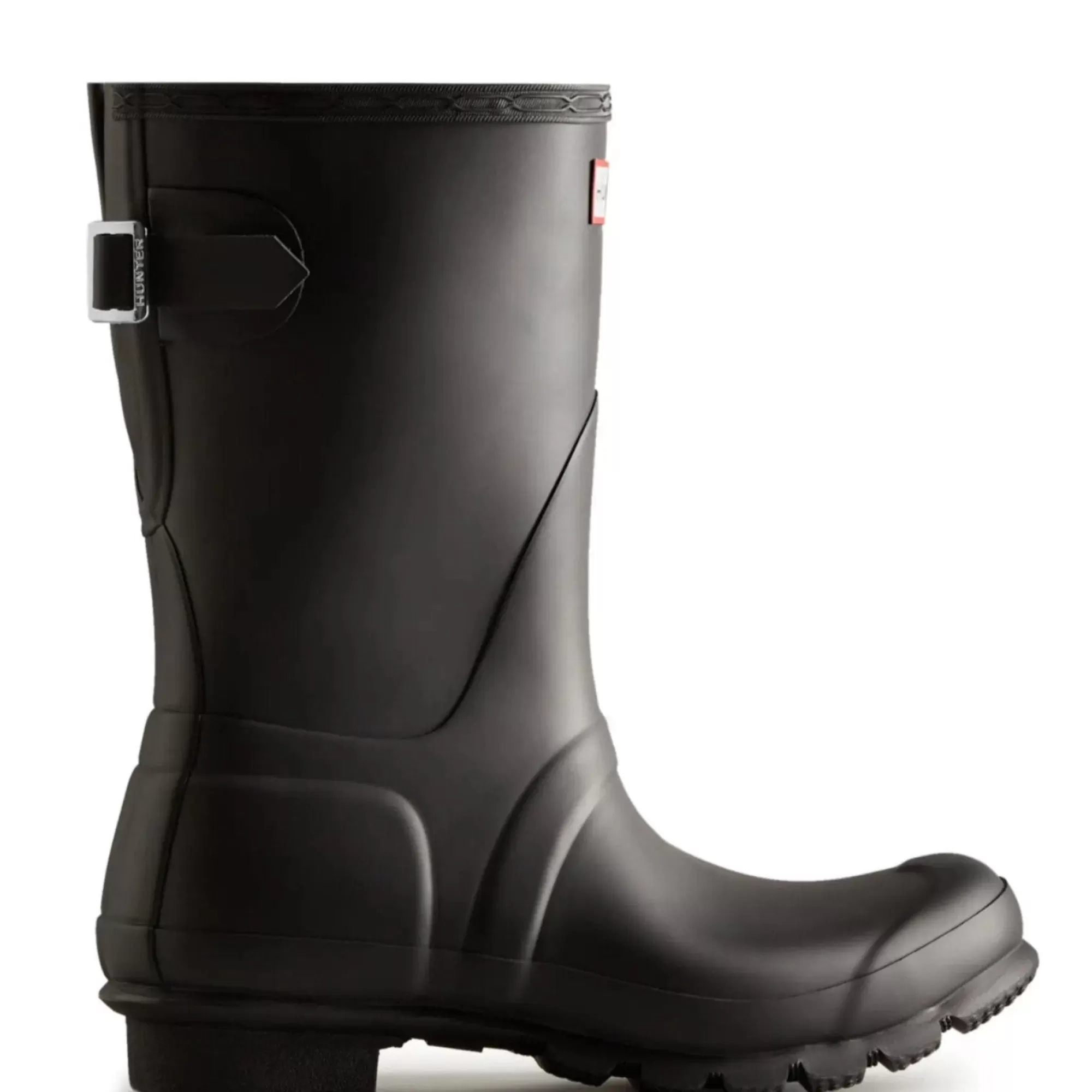 Hunter Women's Original Back Adjustable Short Rain Boots Black Outlet