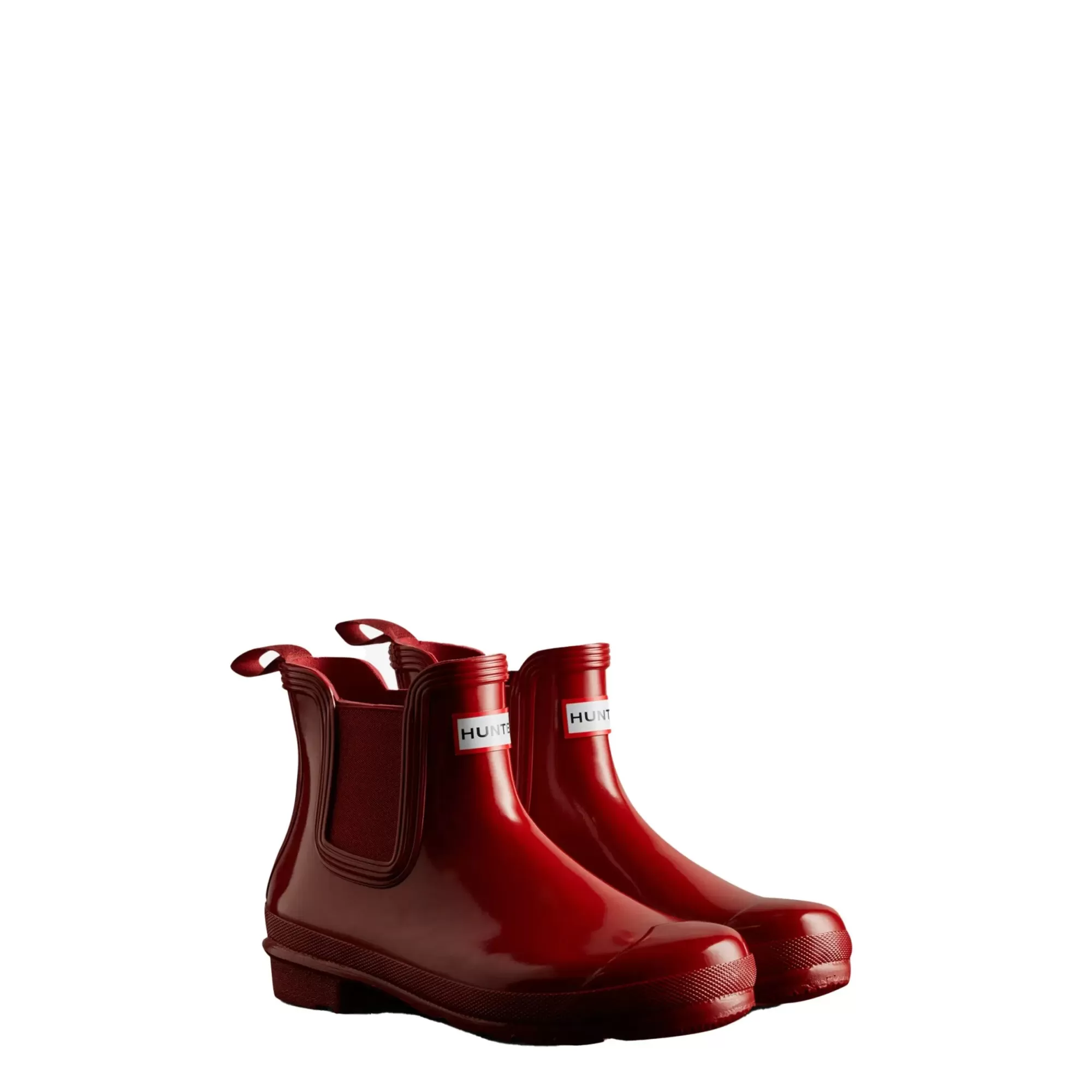 Hunter Women's Original Gloss Chelsea Boots MilitaryRed Store