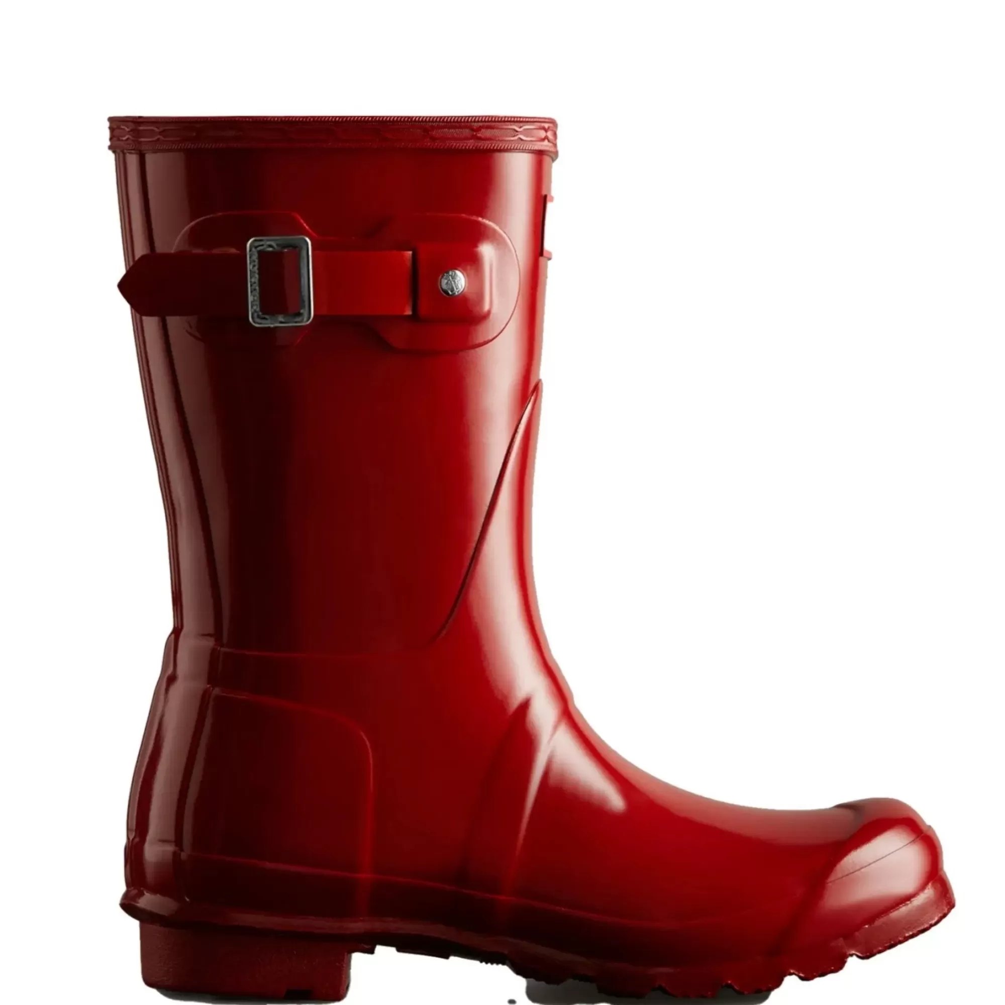 Hunter Women's Original Short Gloss Rain Boots MilitaryRed Best