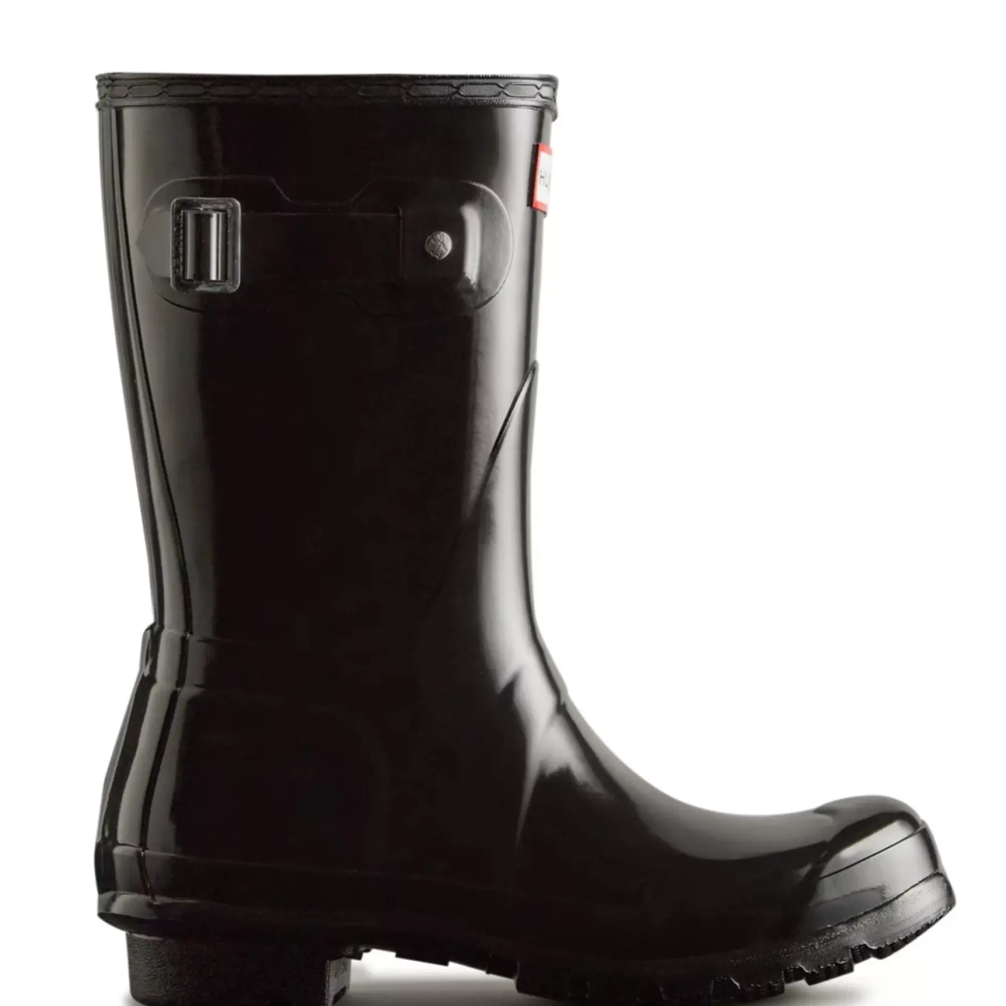 Hunter Women's Original Short Gloss Rain Boots Black Outlet