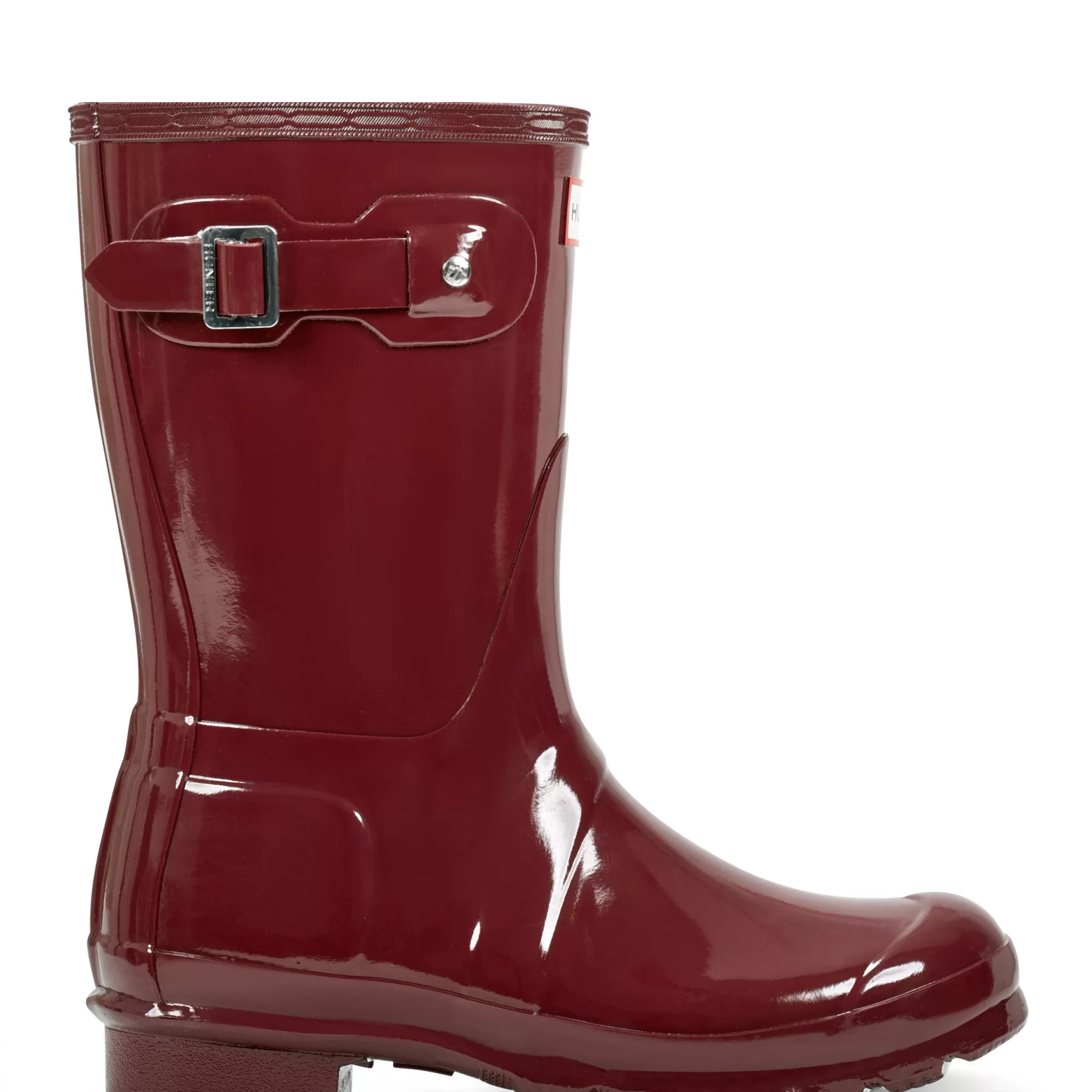 Hunter Women's Original Short Gloss Rain Boots DarkRed Online