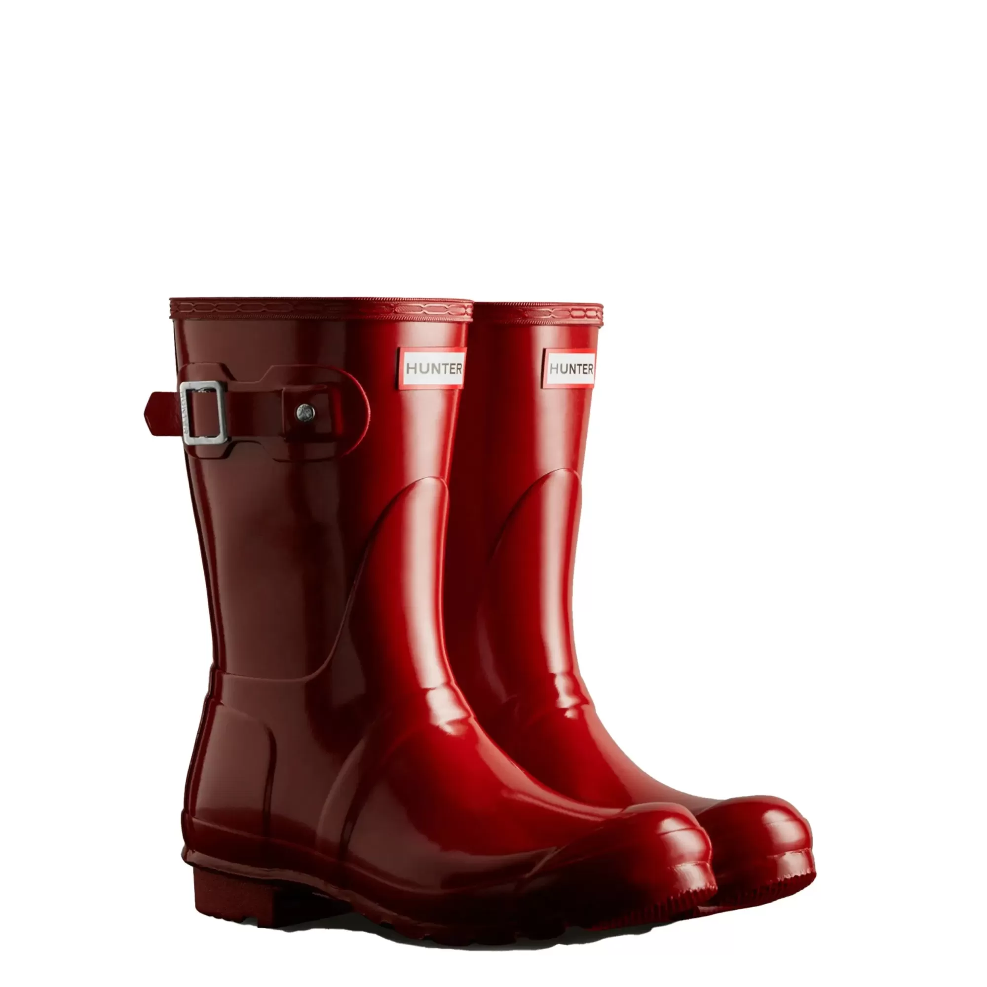 Hunter Women's Original Short Gloss Rain Boots MilitaryRed Best