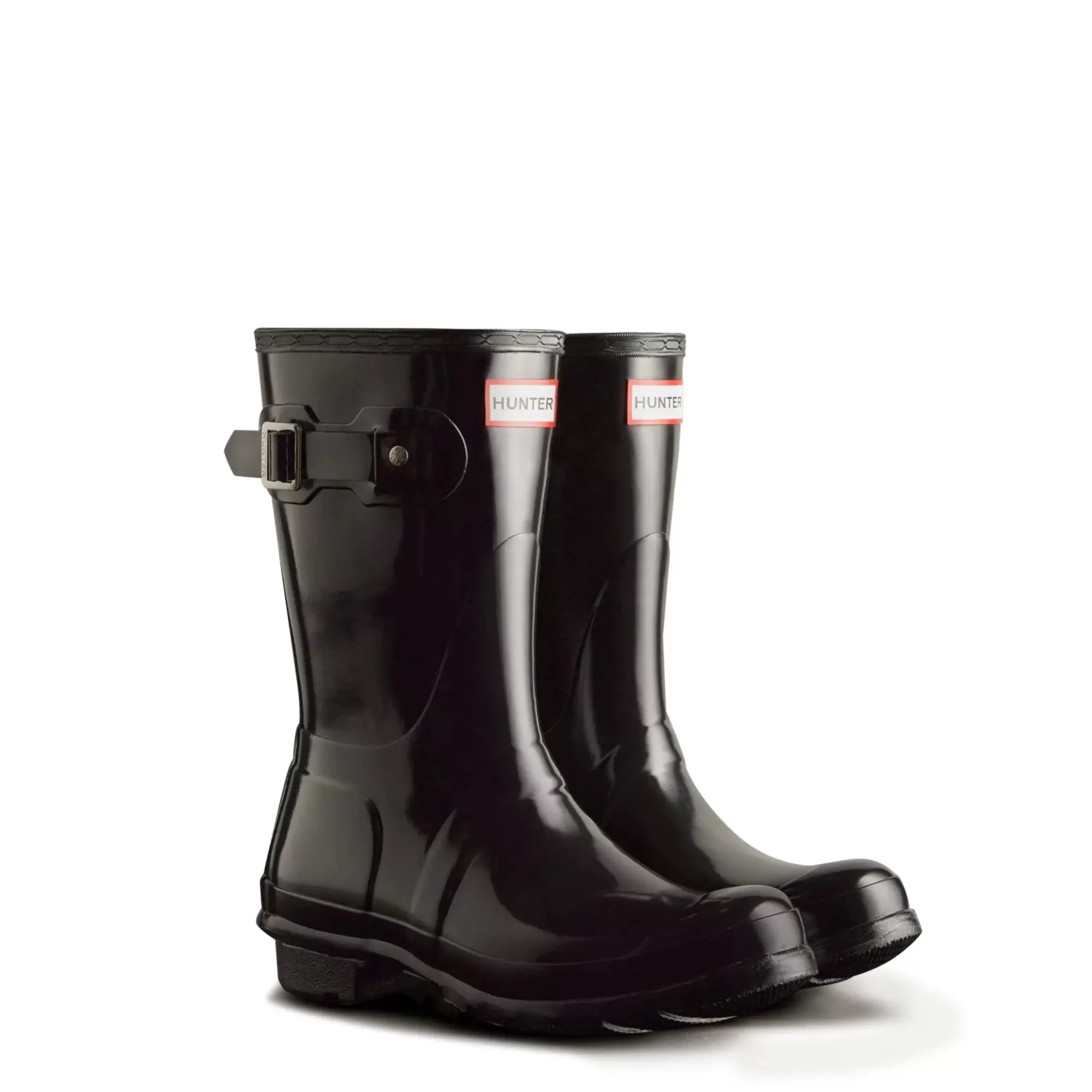 Hunter Women's Original Short Gloss Rain Boots Black Outlet