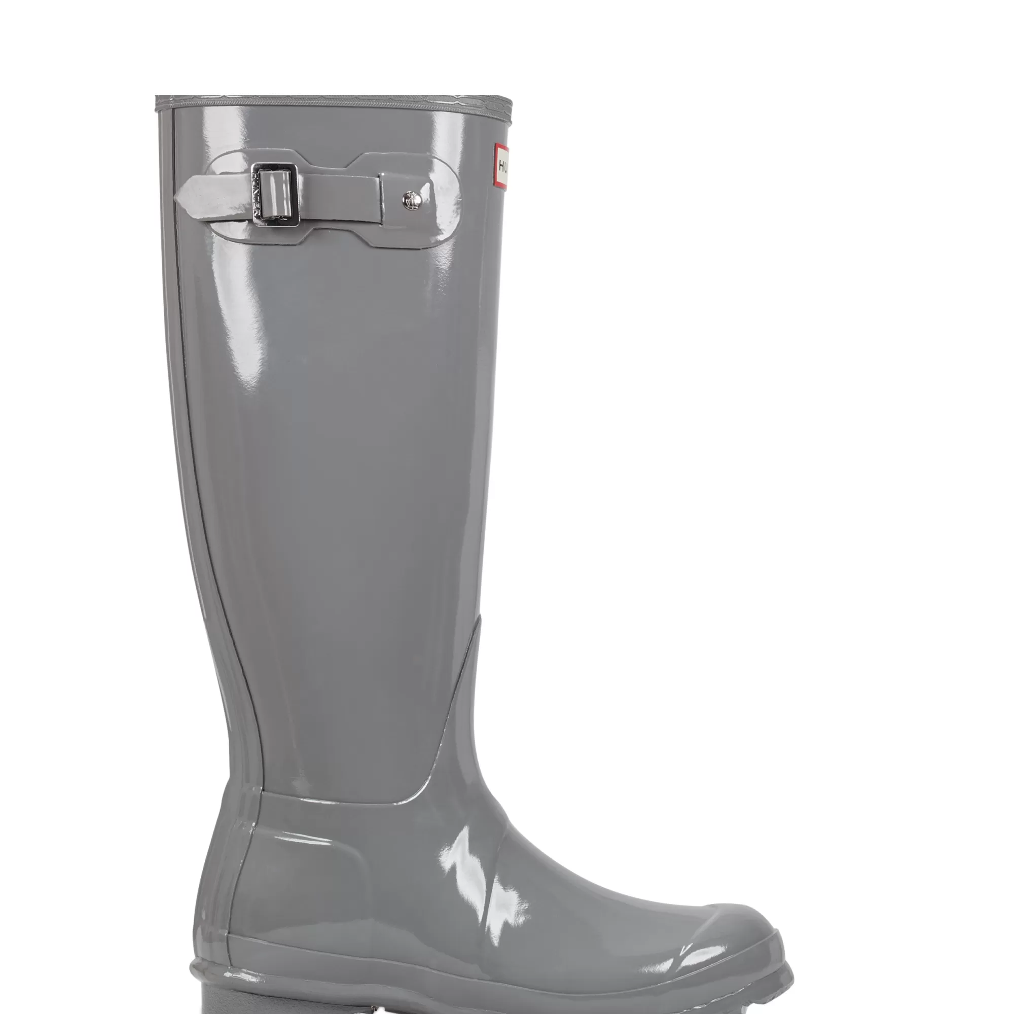 Hunter Women's Original Tall Gloss Rain Boots MediumGray Discount