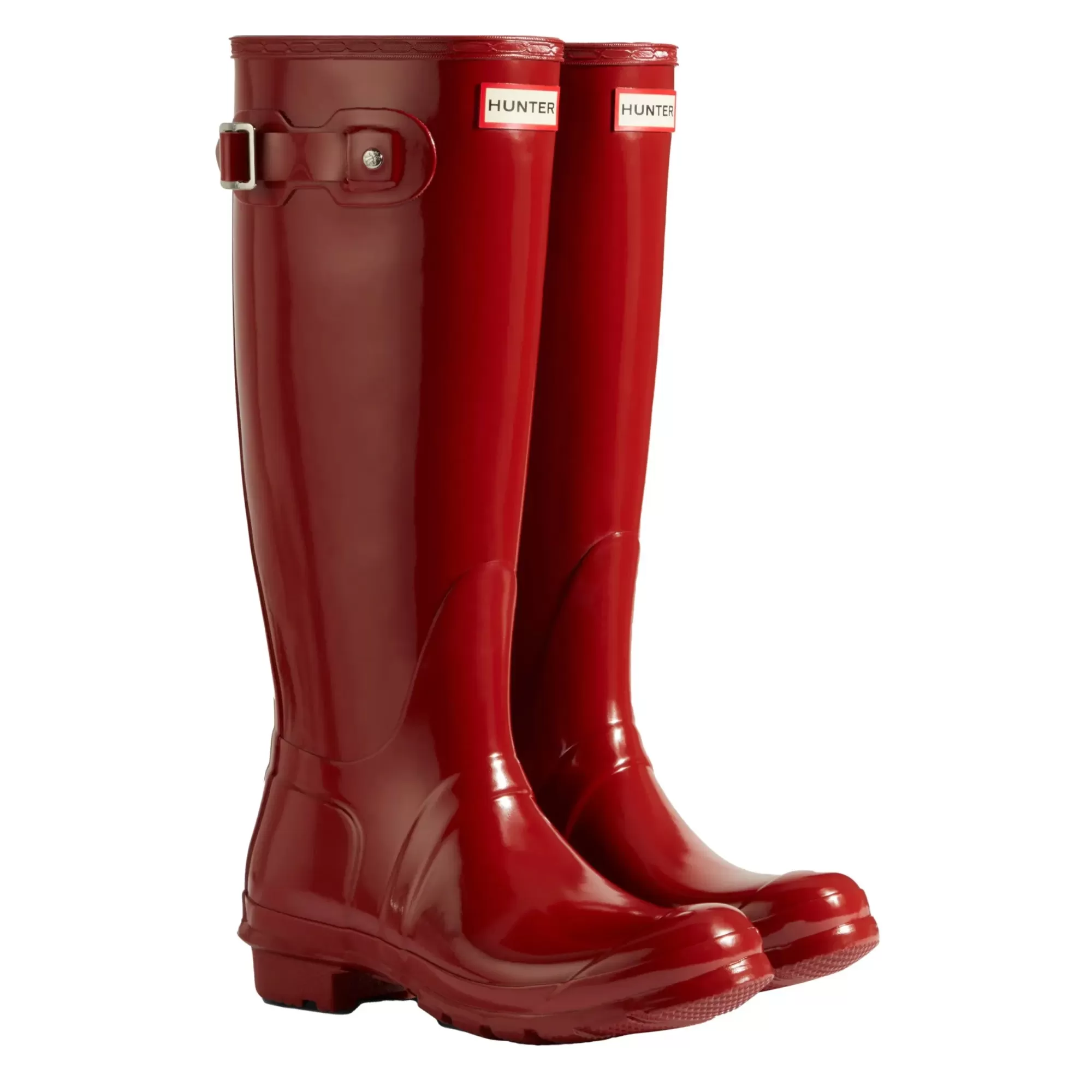 Hunter Women's Original Tall Gloss Rain Boots MilitaryRed Cheap