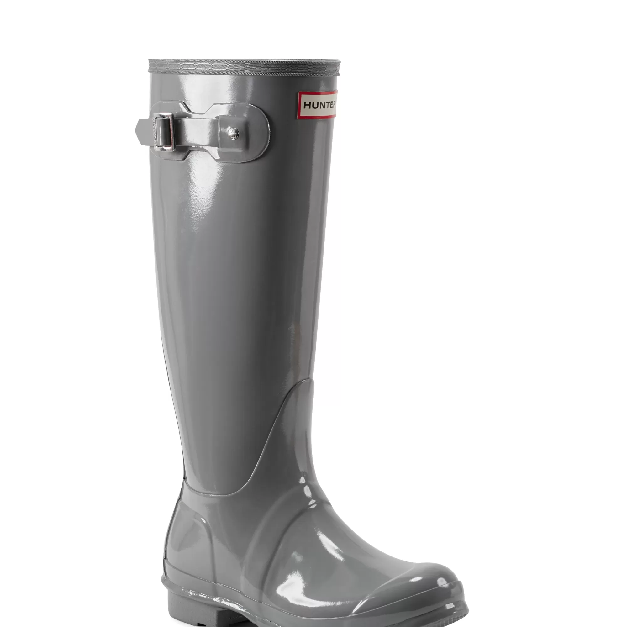 Hunter Women's Original Tall Gloss Rain Boots MediumGray Discount