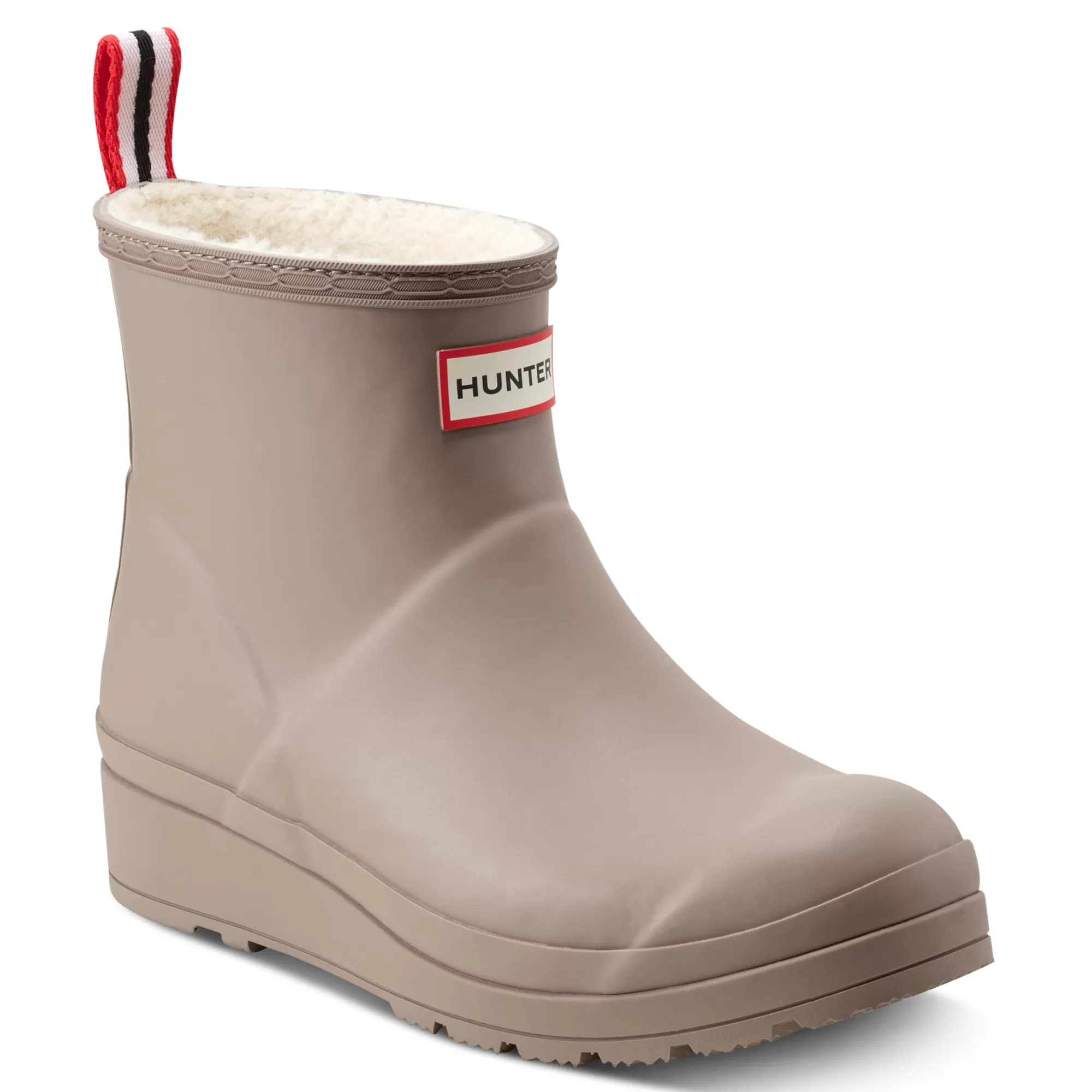 Hunter Women's PLAY™ Insulated Vegan Shearling Short Rain Boots MediumNatural Sale