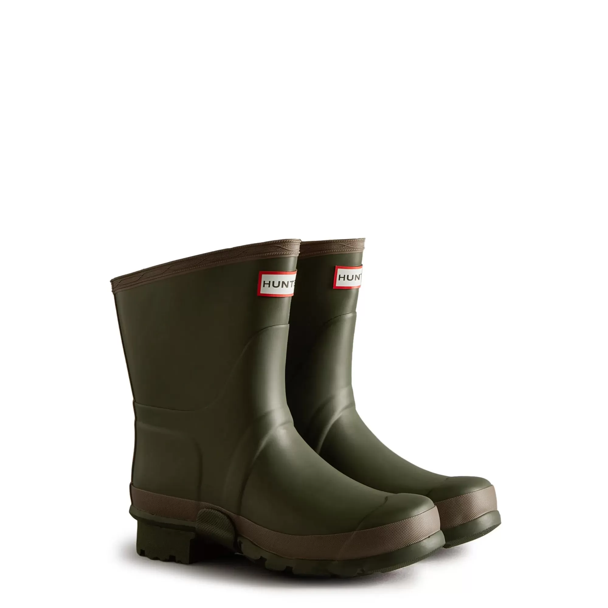 Hunter Women's Short Gardener Rain Boots DarkOlive/Clay Clearance