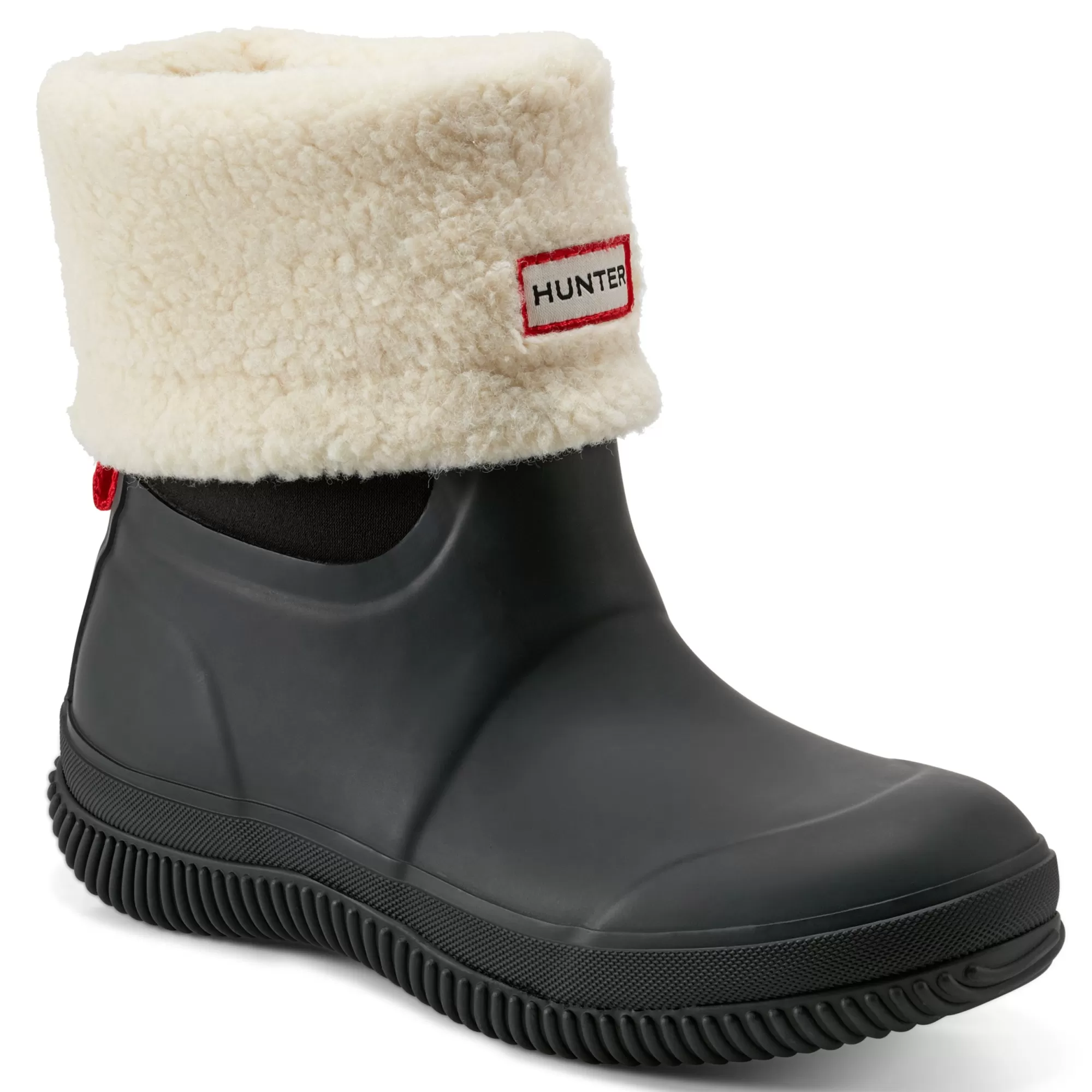 Hunter Women's Thunor Indoor/Outdoor Insulated Roll Top Waterproof Snow Boots Black Outlet